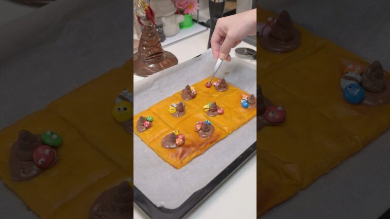 業務スーパーのさつまいもペーストで作る世界一簡単なスイートポテト（ハロウィン仕様）#shorts