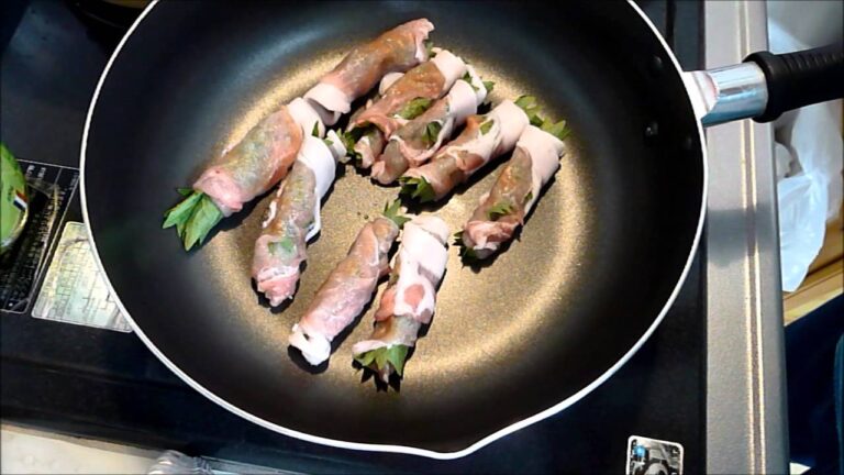 【レシピ】大葉と豚肉のくるくる巻きHow to make rolls of pork and shiso