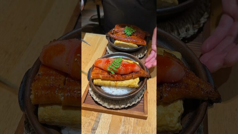 明太子が丸ごと1本のった鰻玉重が美味しすぎて優勝！福岡にある「うお田」#福岡グルメ #japanesefood #japantravel