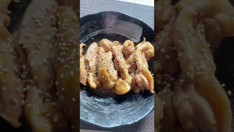 やわらかジューシー😋【鶏もも肉のごましょうゆソテー】#Shorts #ひめりんご