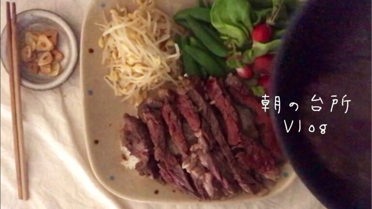 【元気の出るがっつり朝ごはん】牛ハラミステーキ丼