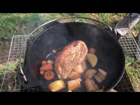 ダッチオーブンデビュー♫ローストポークと根野菜色々