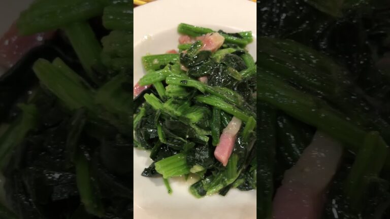 ほうれん草のソテー #今日の昼食