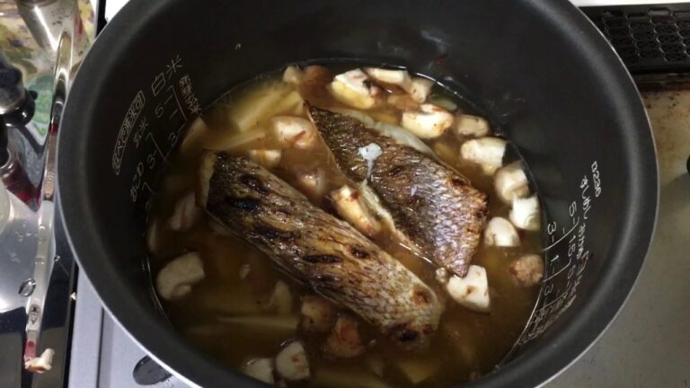 男の料理　鯛の炊き込みご飯