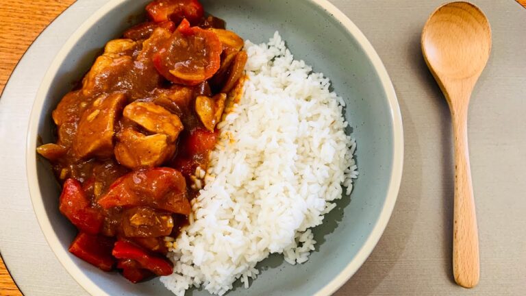 インドカレーのルーがあったので、タイ米を鍋で炊いてみた