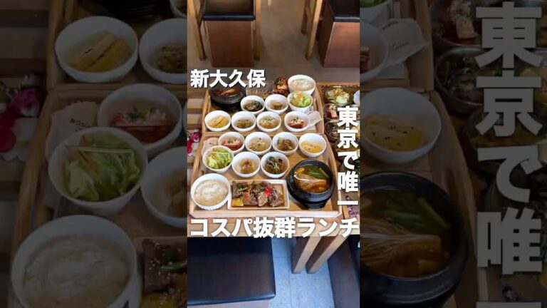 新大久保で並ばず入れる路地裏にある穴場韓国料理店【オンヘヤ】ランチは12種類もあってどれも小鉢料理がいっぱい！こんなに豪華なのに1290円とコスパ最高#新大久保 #新大久保グルメ #韓国料理 #東京