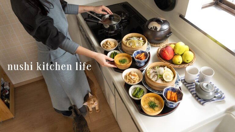 # 129 おうちご飯で季節の変わり目を穏やかに, 蒸籠レシピと愛用の器【暮らしと食のvlog】Slow Table Life