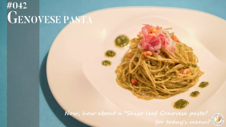 #42【簡単！絶品！】大葉のジェノベーゼのパスタの作り方♪｜ASMR & MUSIC