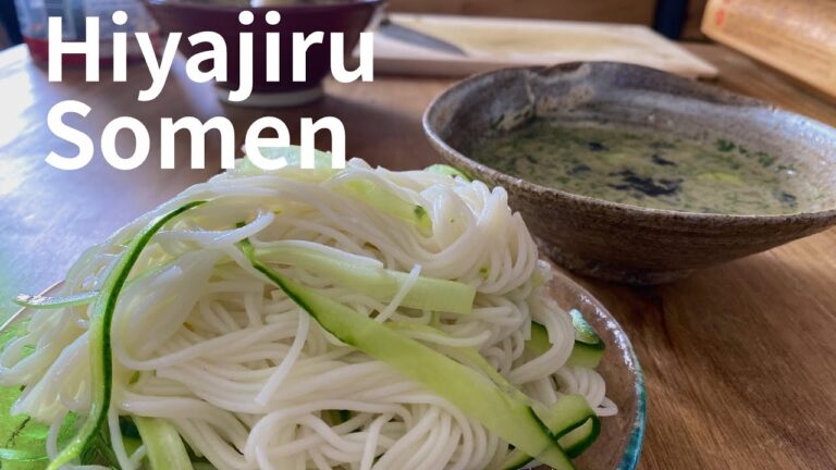 Hiyajiru Somen/冷汁そーめんの作り方【plantbased / POV】