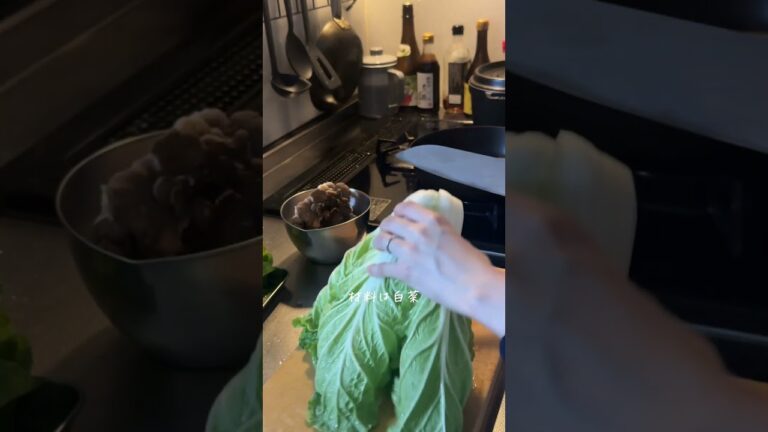 【お野菜を食べたい日に】白菜丸ごと。塩スープ#料理 #暮らし #自炊 #簡単レシピ