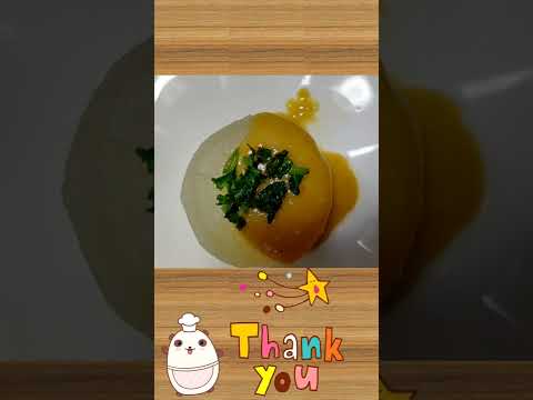 【癒される味】母流 ふろふき大根【母のおばんざい】【フライパンで作る】Simmerd Radish Daikon with miso 무요리 #shorts