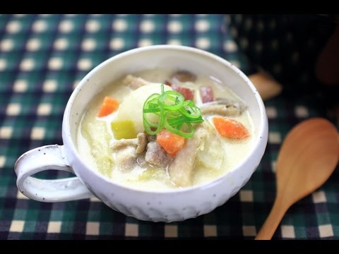 冬野菜たっぷりの和風クリームシチュー