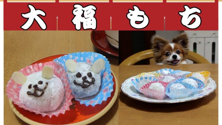 【超簡単】切り餅が変身〜電子レンジで 大福もち