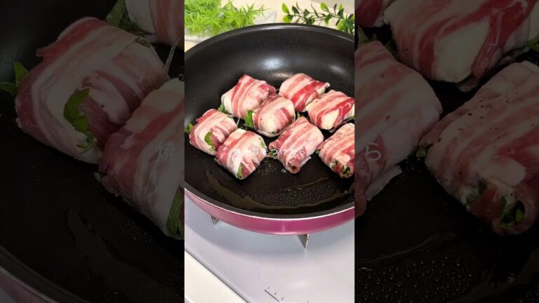 大葉香る！豆腐×豚バラのヘルシー肉巻き✨家族みんなで取り合いになる旨さ！