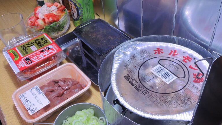 【宅飲み動画】ナガラ食品ホルモン鍋(ローソン) 豚ハツの鉄板焼き【昨日の昼飲み】