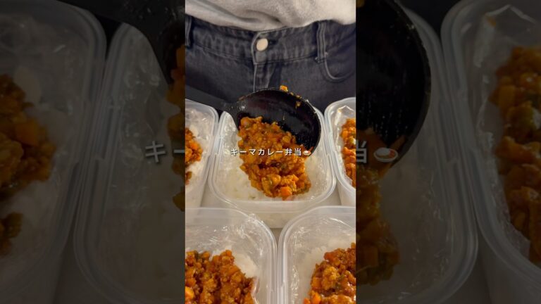 👛1食200円🧊冷凍ストック【キーマカレー弁当】