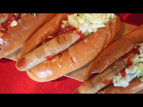 Halloween！恐怖の指ホットドッグ