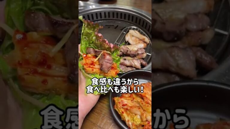 【新大久保グルメ】美味すぎ🌈豚の希少部位セット‼️#shorts