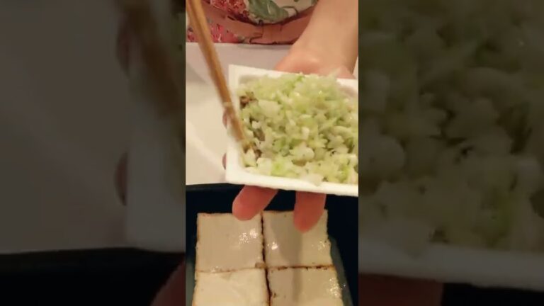 🍳厚揚げで一品☆納豆、長ねぎたっぷり乗せて焼くだけ🤫この組み合わせイケる！【不器用な私が作る簡単で美味しい料理編】#shorts