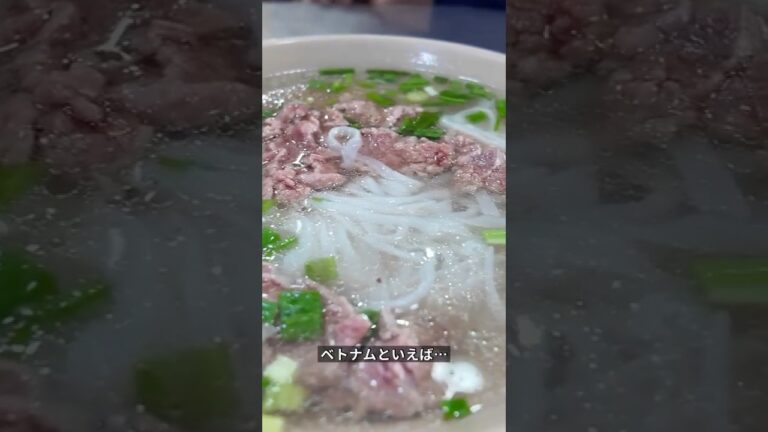 【ベトナム編】本場の牛肉フォーに挑戦！食べ方に苦戦😂