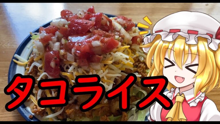 【ゆっくり料理】暑さを吹き飛ばす無限に食べるタコライス