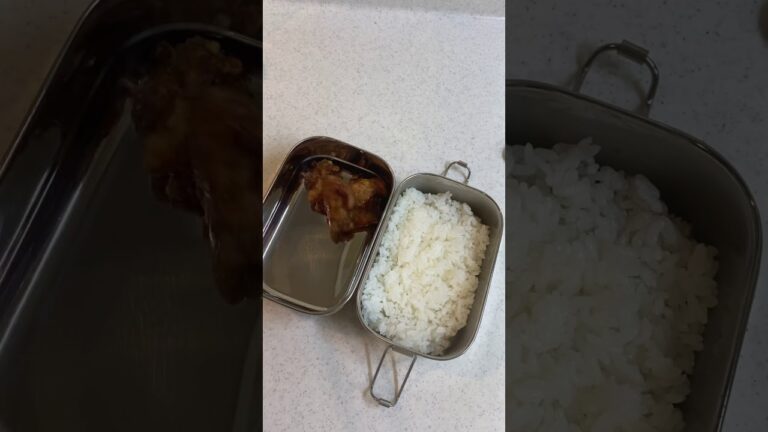 『お弁当の詰め方』鶏の唐揚げ弁当