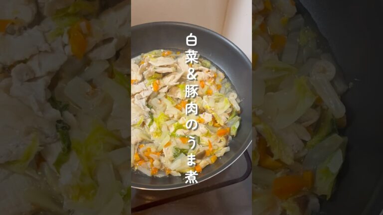 【犬の手作りごはん】白菜と豚肉のうま煮 #shorts