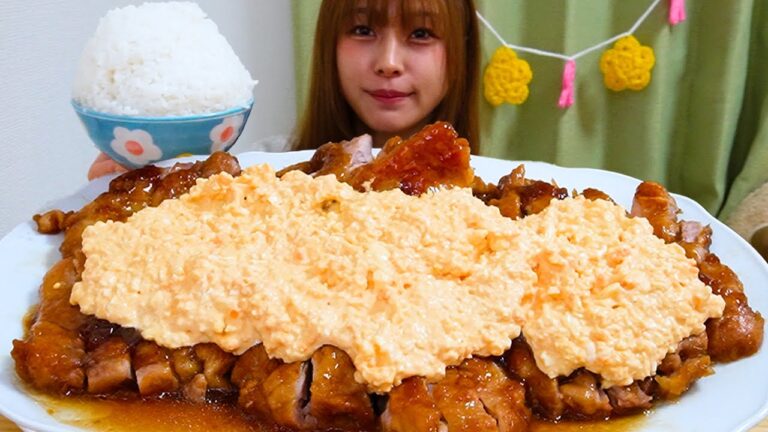 【大食い】3kgのてりたまチキンと山盛りご飯