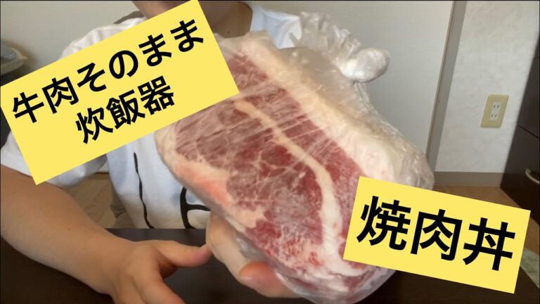 【焼肉丼】炊飯器で焼肉丼作って幸せ感じました！
