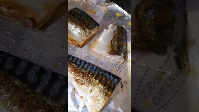 さばの塩焼きジュージュー🐟 かんたんフライパン料理 2022年1月24日