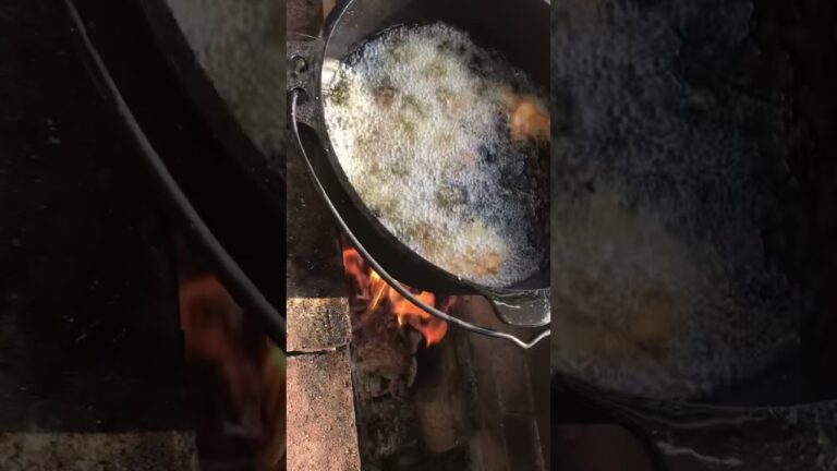 ダッチオーブンで唐揚げ作って見た