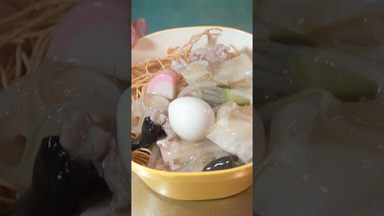 あんかけかた焼きそば　50おやじの弁当　#shorts