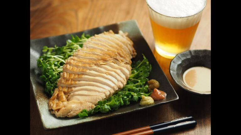 冷凍保存で便利、美味しい！鶏むね肉のぽん酢蒸し、ぽん酢サラダチキン