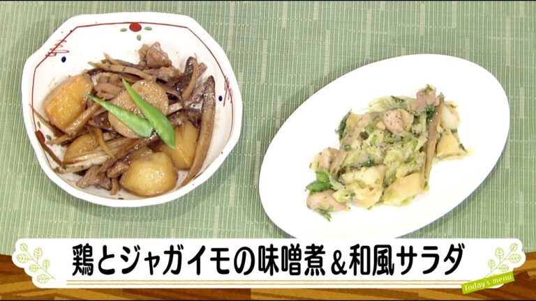 ナマなキッチン「鶏とジャガイモの味噌煮＆和風サラダ」