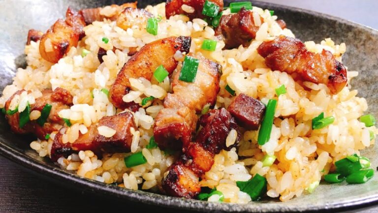 【最強の男飯】これはやべぇ‼超絶旨いぞ‼『絶品 焦がし豚バラ葱ガーリックライス』Pork libs & Onions Delicious garic rice | Easy Recipe