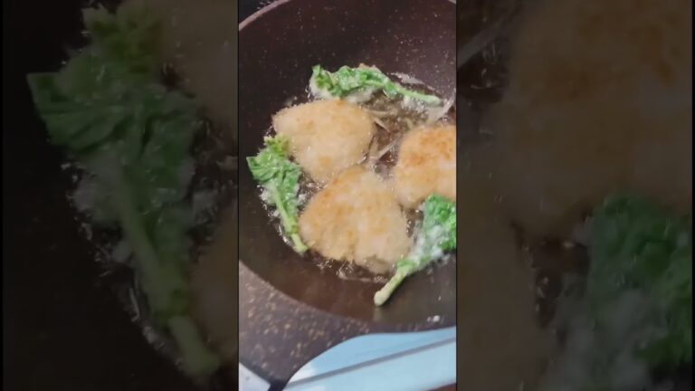 アジフライと菜の花の天ぷら♪同時揚げ♪#shorts #cooking