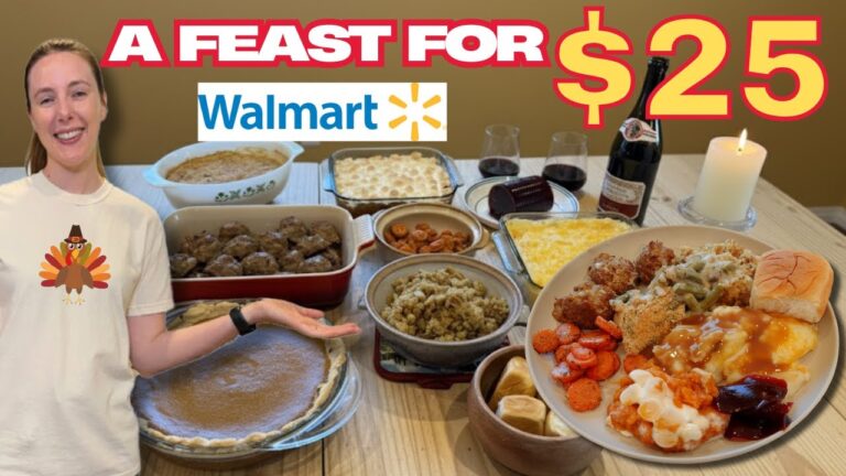 Walmart Thanksgiving Dinner for 6 Under $25 | Easy Budget Meals to Save Money