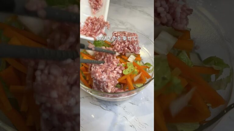 ひき肉と白菜のあんかけ