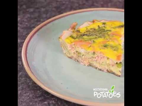 Fritatta with Michigan Potato Crust
