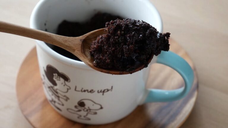 これは間違いなくドハマりする♡レンジで2分オートミールチョコ🍫マグカップケーキ | 2-Minute Mug Chocolate Cake