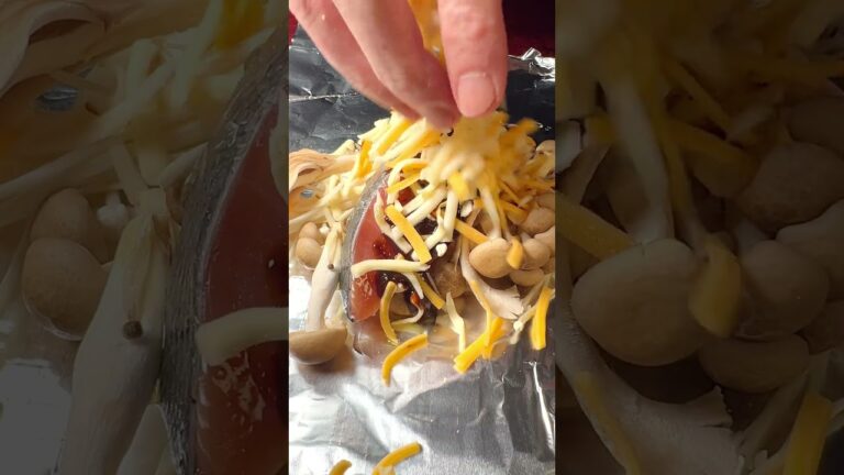 秋・鮭ときのこのホイル焼き #shorts