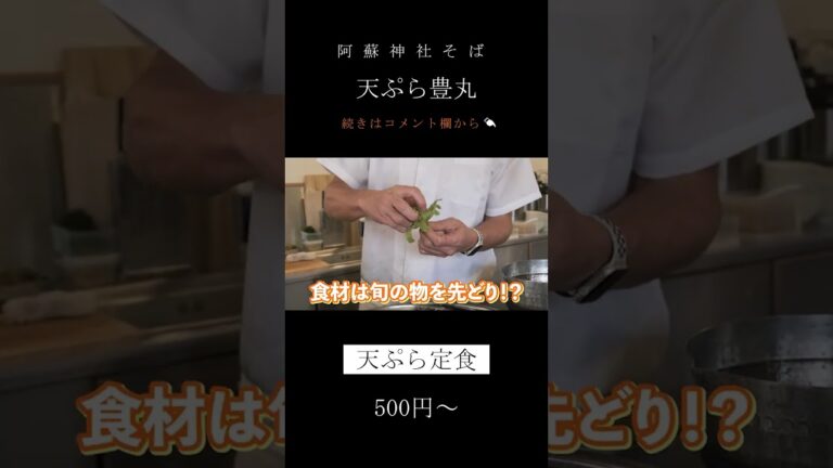 【阿蘇】500円の天ぷら定食