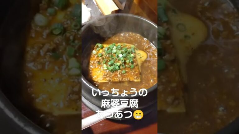 いっちょうの麻婆豆腐アツアツ＼(^o^)／