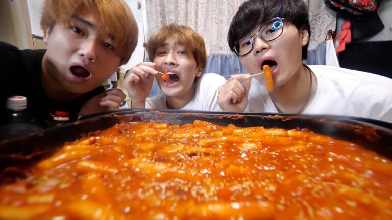 トッポギ10人前作ってお母さん出て行った。。。【大食い】