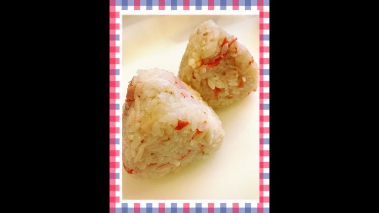 麺つゆカニカマおにぎり！#obento