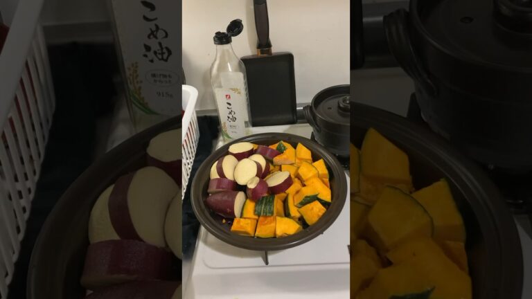 カボチャとサツマイモのカレー　#shorts