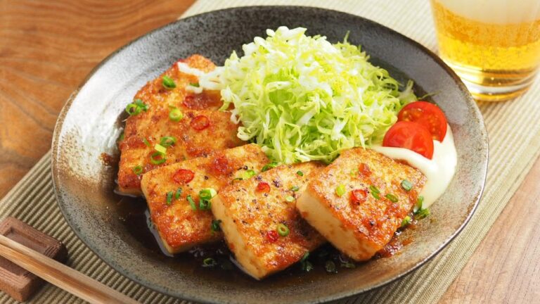 炒どうふのピリ辛生姜焼き