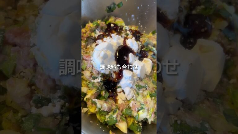 野菜たっぷり餃子 #料理 #料理ログ #餃子