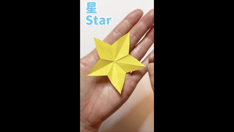 簡単折り紙 星を作る 1分まとめ ORIGAMI,STAR #shorts #折り紙 #ORIGAMI