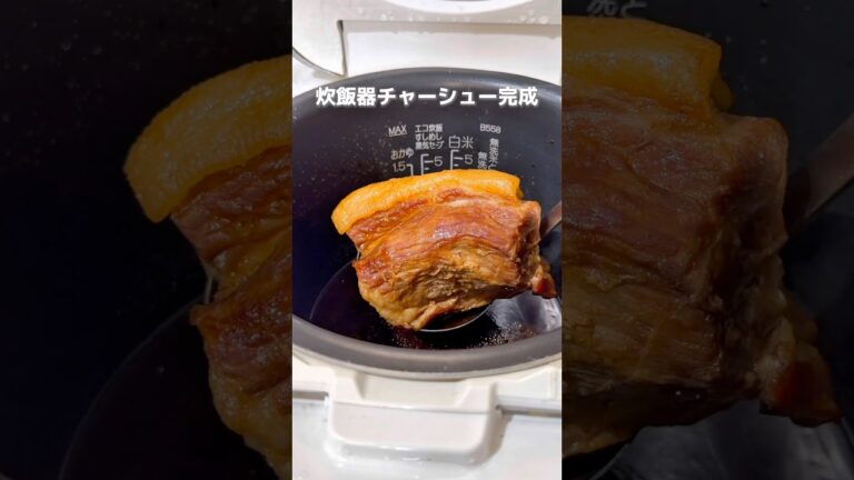 【完全放置で完成】炊飯器で作るプロ級チャーシューがやばすぎた